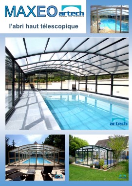 Abri de piscine haut ARTECH MAXEO